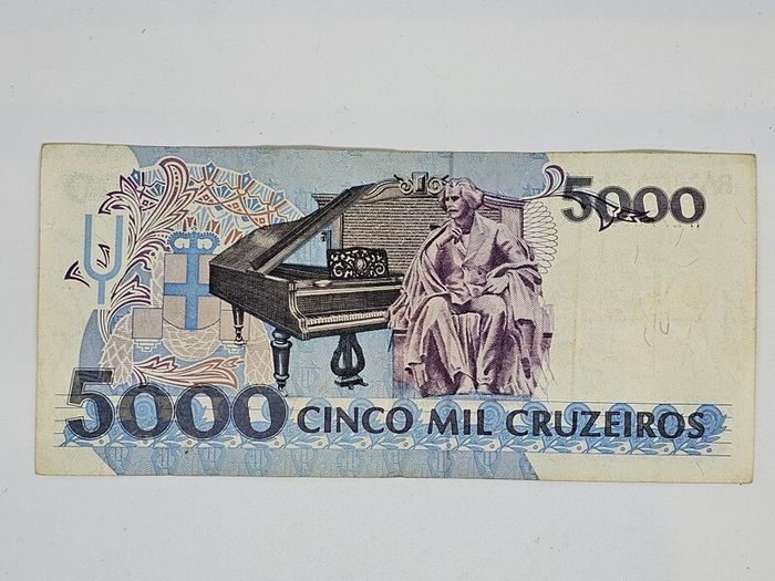 Brazil 5000 Cruzeiros Banknote