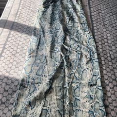 Snake print maxi dress
