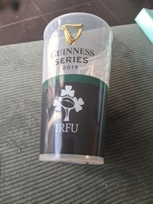 Guinness Disposable I R F U  2019 Plastic Glass