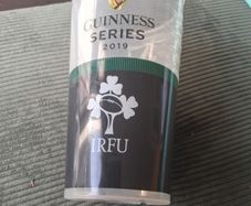 Guinness Disposable I R F U  2019 Plastic Glass