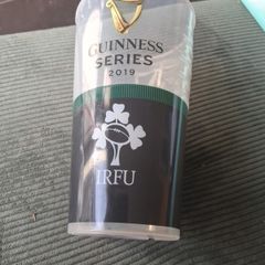 Guinness Disposable I R F U  2019 Plastic Glass