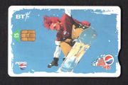 2000 Great Britain UK5 Pepsi Extreme Sports - Snowboarding and Buy a National Express - ticket (Siemens - S37) Phone Card