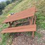 Picnic bench 6ft wide with hardwood pressure treated decking boards Image 4