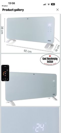 Electric heater (you can connect to your phone app and turn on or off when not at home)
