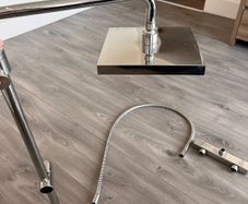 Chrome Waterfall Shower