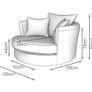 DFS Lorella Swivel Sofa & Footstool Set Image 3