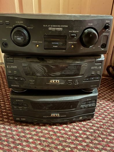 VINTAGE Akai hifi av surround system