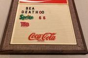 Coca Cola Menu Board American 80's