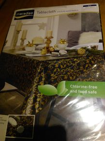 Kitchen PVC Oil Cloth Tablecloth 130 x 160 cm