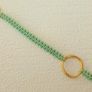 Macrame Charm Gold Tone Bracelet Image 3