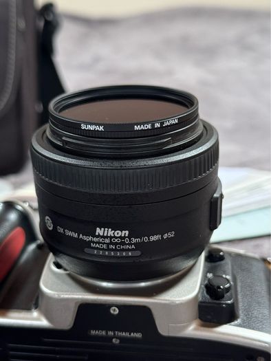 Film camera Nikon F65 + DX Lens AF-S Nikkor 35mm f/1.8 G