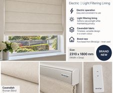 NEW Electric Blind Roman cream