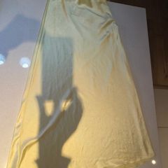 Lemon Maxi Satin Slip Skirt