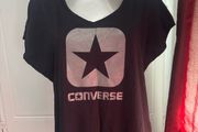 Converse Black ladies top size XL UK16 EU44 Postage included
