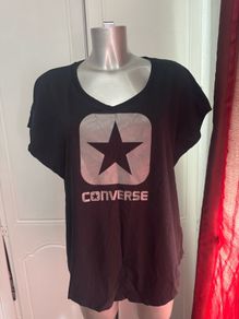 Converse Black ladies top size XL UK16 EU44 Postage included