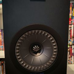 Kef Q350 speakers with Kef stands
