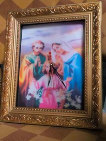 Jesus Mary and Joseph clock