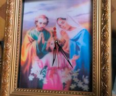 Jesus Mary and Joseph clock