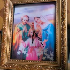 Jesus Mary and Joseph clock