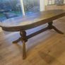solid wood oval dining table Image 2