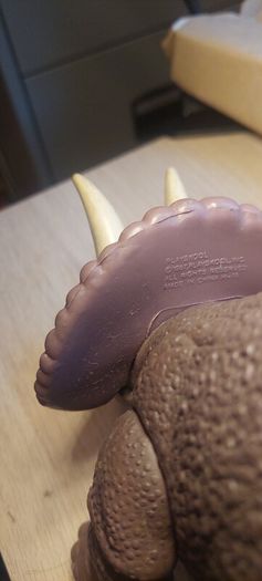 Vintage 1987 Playskool Definitely Dinosaurs Triceratops 12"