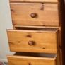 Solid Pine 5 Drawer Tall Boy Image 2
