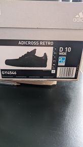Adidas mens golf shoes Adicross Retro Black GY4546 size 10