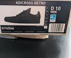 Adidas mens golf shoes Adicross Retro Black GY4546 size 10