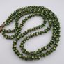 Vintage Venetian Style Green Eyes Tire Shape Glass Beads Necklace Image 10