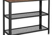 Hallway Table with 2 Mesh Shelves - Free Delivery Nationwide