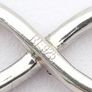 925 Sterling Silver & Cubic Zirconia Infinity Necklace Image 5