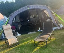 Kampa Studland 8 Classic (Polycotton) Air Tent + Polycotton Air Canopy Extension + Mesh Vestibule