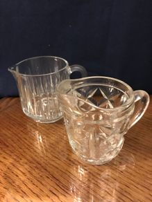 Two Vintage Glass jugs