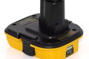 Battery Adapter DCA1820 for Dewalt 18V Tools Convert Dewalt 20V Lithium Battery for DC9096 DE9098 DE9096 with USB