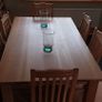 Solid Oak Dining Room Table & Chairs Image 2
