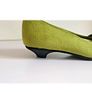 Solada Moda Green Suede Shoes EU36 UK3 Crystal Buckle Low Heel New Boxed  CAN POST Image 3