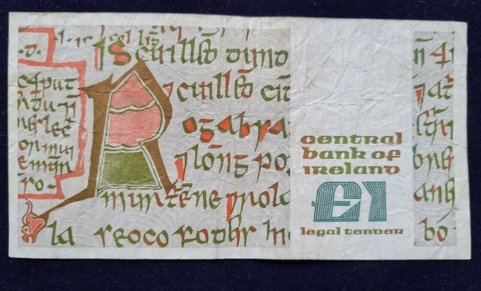 Ireland 1989 Queen Medb 1 Pound (HJK) Banknote