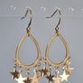 Earring gold pendant star Image 8