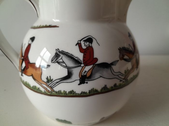 Crown Staffordshire Fine Bone China Jug 'Hunting Scene'