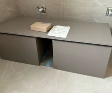 Wall mounted bathroom vanity unit