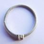 Vintage Serling Silver 925 Ruby Pebble Stacking Ring Size J1/2 - 1,2g Image 6