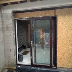 Triple Glazed Sliding Patio Door Rosewood