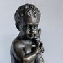 Paul Schmidt-Felling (1835-1920) Boy With Hare - Bronze, Marble, Signed Image 5