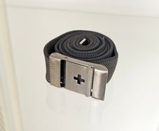 Vintage Swiss Army Military Officer Belt Swiss Cross Buckle Collectable Militaria