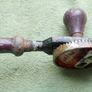 Vintage Stanley Red Rusty Hand Drill Image 8