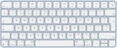 Genuine Official Apple Wireless Magic Keyboard (a2450) Qwerty Uk Layout - Blue- Brand New