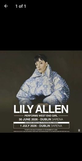 Lily Allen Tickets - Looking to swap