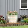 Raised garden bed, rust-resistant galvanized steel 160 x 80 x 56 cm silver Image 5