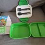 Brand New Minecraft Clip Lock Bento Box - 2 Tier with Cutlery Image 7