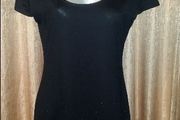 Brand new Dunnes Black stretchy dress with silver details size UK16 EU44 Postage included